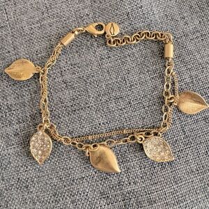 Chloe and Isabel gold tone leaf bracelet